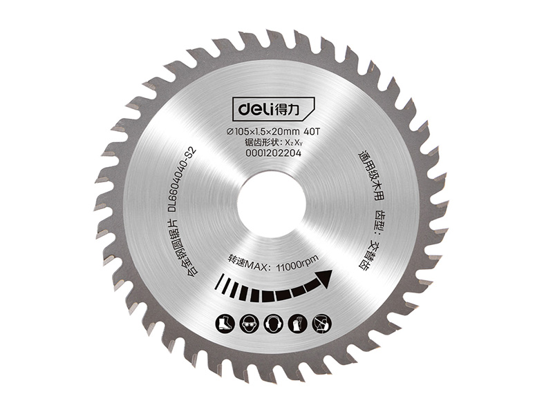 得力工具DL6604040-S2合金钢圆锯片4"x40齿(银)