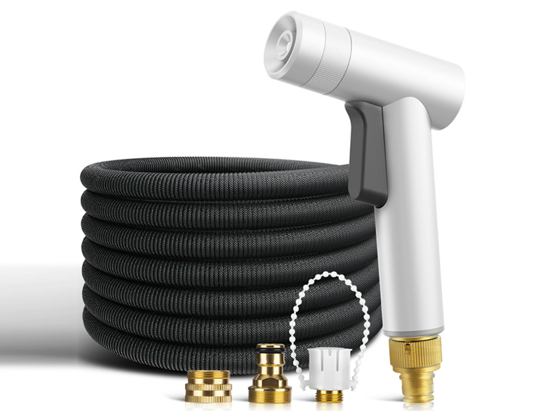 得力工具DL882205洗车水枪15米水管 塑料5件套