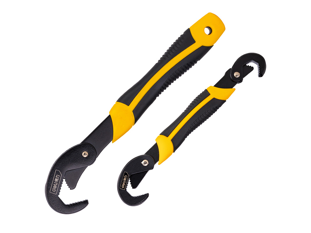 得力工具DL932-2A多功能扳手9-32mm两件套三面齿